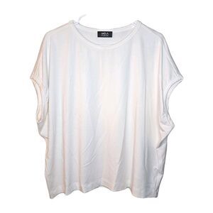 Mela Purdie Women Viscose Top Short Sleeve Size Plus 1X Made In Australia